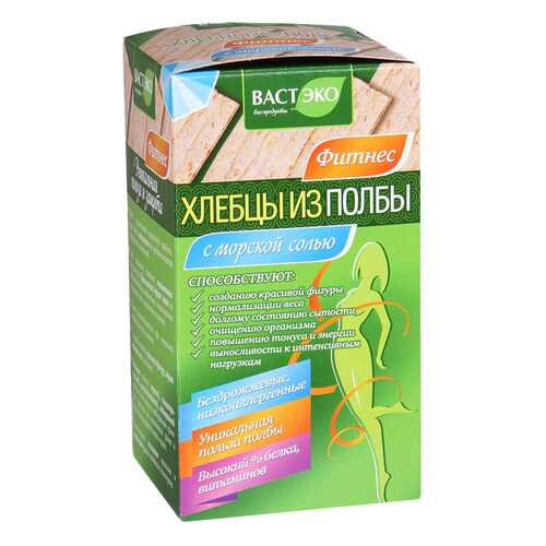 Хлебцы из полбы ломтики Вастеко с морской солью 90 г в ВкусВилл
