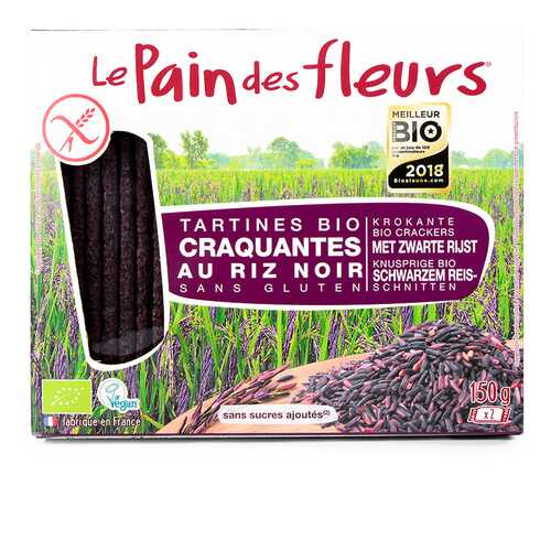 Хлебцы Pain des fleurs диетические из черного риса Euro-Nat 150 г в ВкусВилл