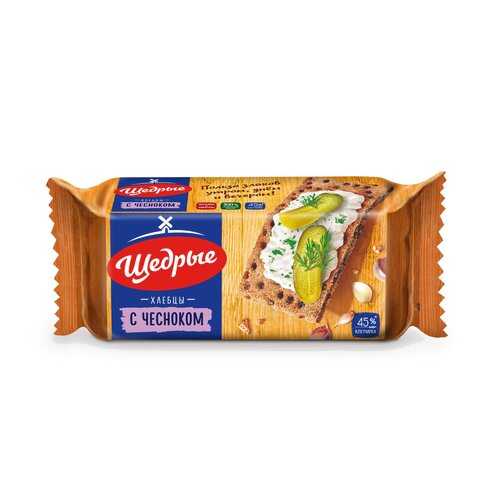Хлебцы Ржаные щедрые с чесноком 100 г в ВкусВилл