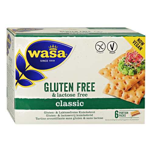 Хлебцы Wasa Classic Gluten Free lactose Free Vegan без содержания глютена и лактозы 240 г в ВкусВилл
