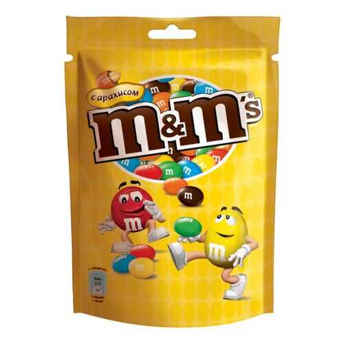 Драже M&Ms с арахисом и молочным шоколадом 130 г в ВкусВилл