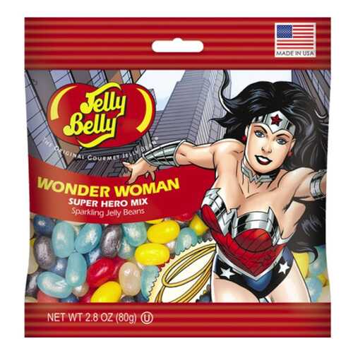 Драже жевательное Jelly Belly super hero wonder woman 60 г в ВкусВилл