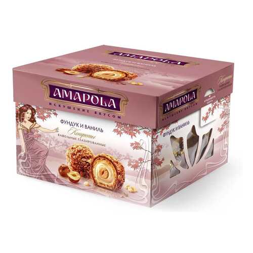 Конфеты Амапола фундук и ваниль 100 г в ВкусВилл