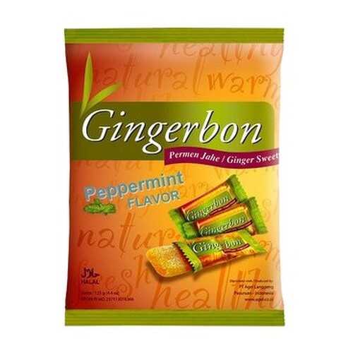 Конфеты имбирные GingerBon с мятой, жевательные 125 г в ВкусВилл