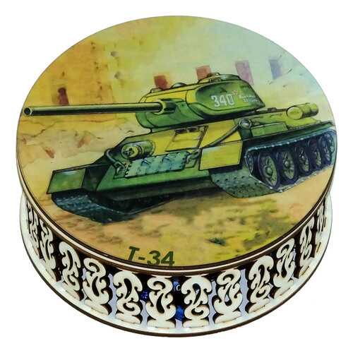 Конфеты Кремлина чернослив шоколадная шкатулка круглая танк 400 г в ВкусВилл