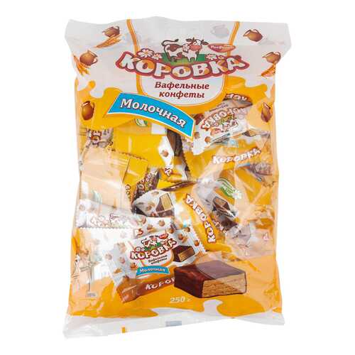 Конфеты Рот Фронт коровка молочная вафельные 250 г в ВкусВилл