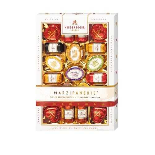 Набор конфет NIEDEREGGER Марцмпанерия из марципана в горьком шоколаде 50% какао 270г в ВкусВилл