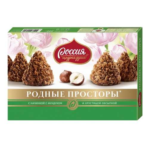 Набор конфет родные просторы Россия - щедрая душа с фундуком 200 г в ВкусВилл