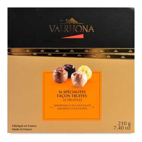 Шоколадные конфеты Valrhona с трюфельной начинкой 210г Франция в ВкусВилл