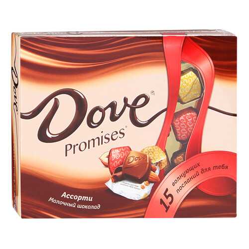 Шоколадный набор Dove promises ассорти молочный 118 г в ВкусВилл