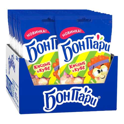 Суфле Бон Пари кислые в кубе со вкусом фруктов 15 шт по 65 г в ВкусВилл