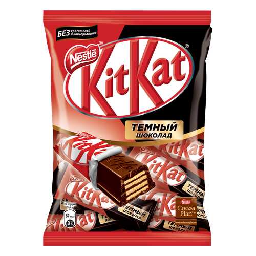 Темный шоколад Kit Kat dark с хрустящей вафлей 169 г в ВкусВилл