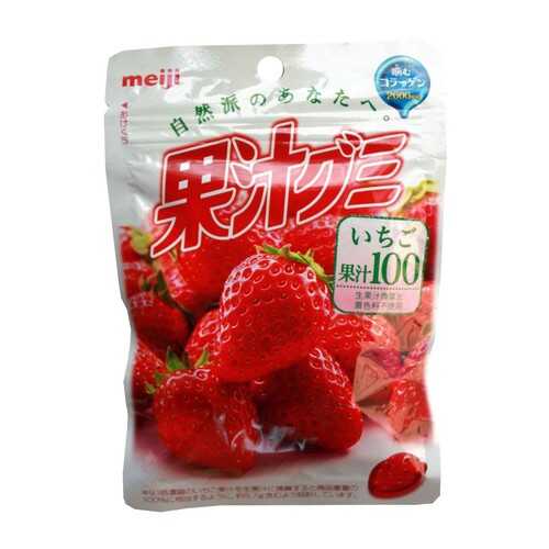 Мармелад Meiji клубника с коллагеном 51 г в ВкусВилл