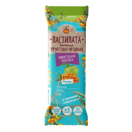 Пастила Экофермер фруктово-ягодная облепиха с яблоком и медом в ВкусВилл