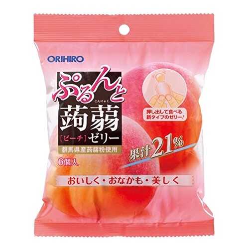 Желе конняку Orihiro персик порционное 120 г в ВкусВилл