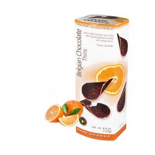 Шоколад BELGIAN CHOCOLATE Thins Orange 80г в ВкусВилл
