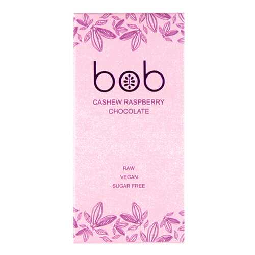 Шоколад белый с малиной и кешью Bob 50 г в ВкусВилл