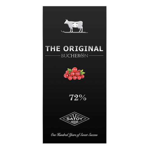 Шоколад Bucheron the original горький 72% с кусочками клюквы 100 г в ВкусВилл