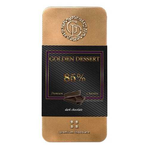 Шоколад Golden Dessert 85%, горький шоколад, 100 гр в ВкусВилл