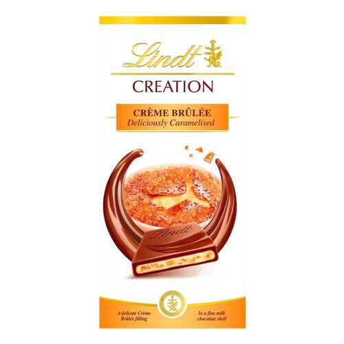 Шоколад Lindt криэйшн молочный крем-брюле 150 г в ВкусВилл