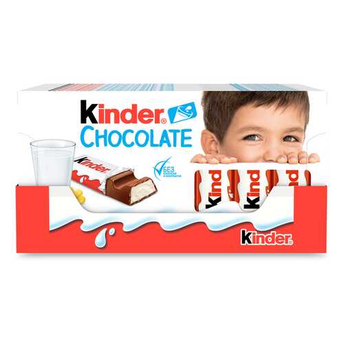 Шоколад Молочный Kinder Chocolate 100 г в ВкусВилл