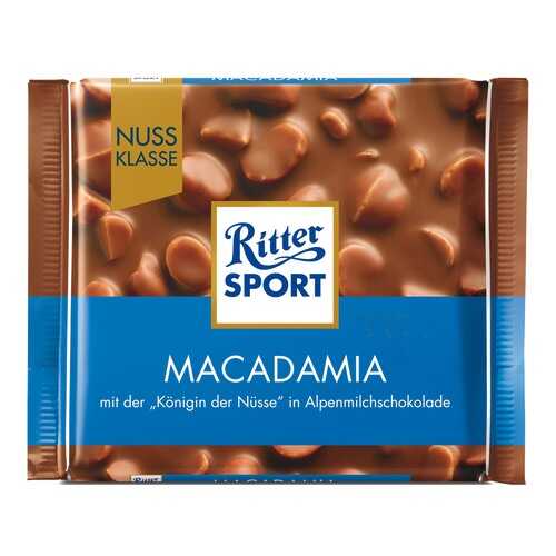 Шоколад Ritter Sport макадамия молочный с обжаренным орехом макадамии 100 г в ВкусВилл