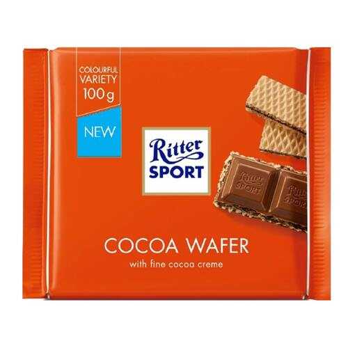 Шоколад Ritter Sport Молочный с начинкой какао и вафли 100г в ВкусВилл