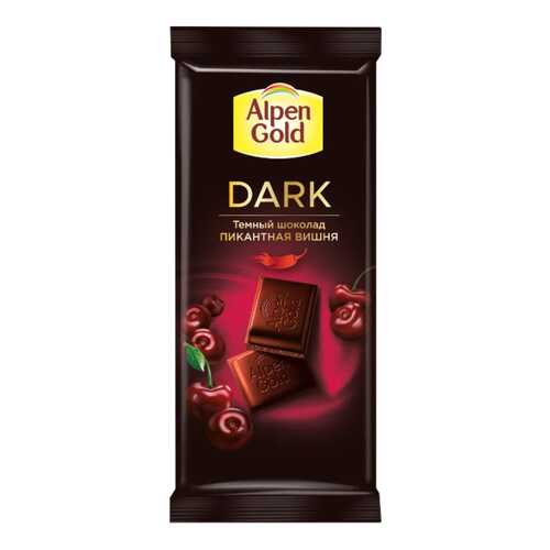 Шоколад темный Alpen Gold пикантная вишня 85 г в ВкусВилл