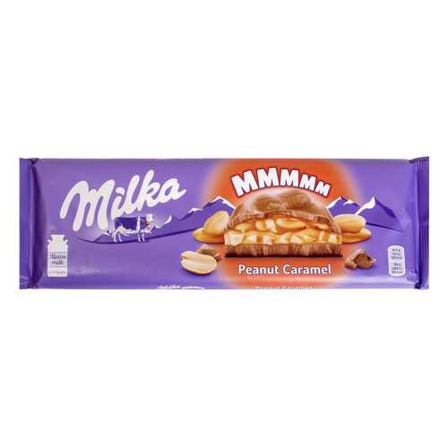 Шоколад трехслойный Milka арахис и карамель 276 г в ВкусВилл