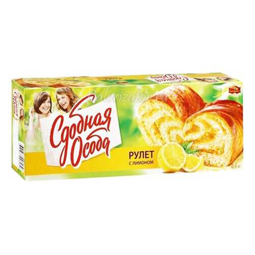 Рулет Черемушки сдобная особа с лимоном 400 г в ВкусВилл