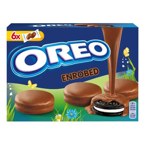 Печенье Oreo с ванильным вкусом в молочном шоколаде 246 г в ВкусВилл