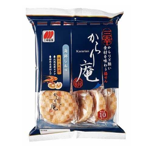 Печенье Seika рисовое печенное с креветкой и гребешком 106.4 г в ВкусВилл