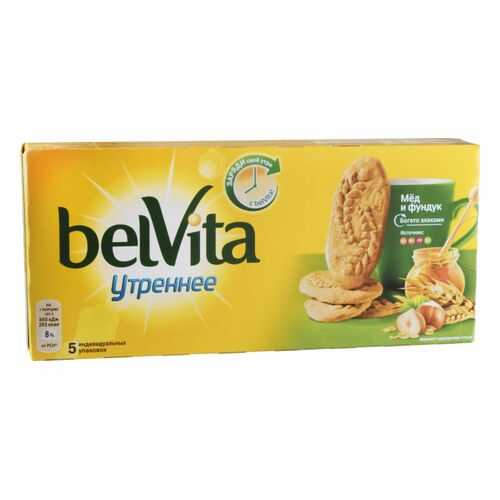 Печенье утреннее BelVita мед и фундук 225 г в ВкусВилл