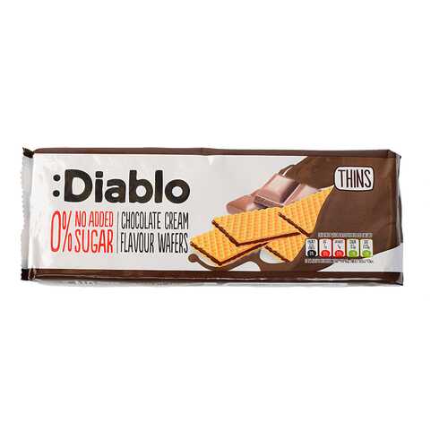 Вафли Diablo Florbu La Flor Burgalesa с шоколадом без сахара 160 г в ВкусВилл