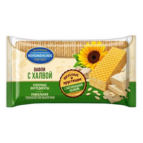 Вафли КОЛОМЕНСКОЕ с халвой 220г*5 шт в ВкусВилл