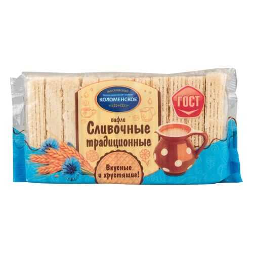 Вафли сливочные Коломенское традиционные 220 г в ВкусВилл
