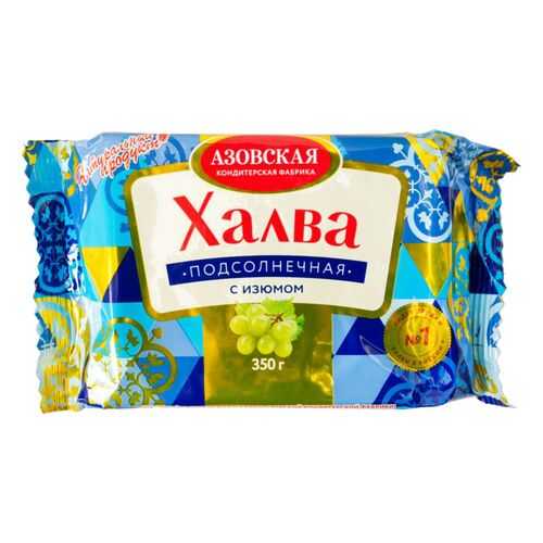Халва подсолнечная Азовская кондитерская фабрика с изюмом 350 г в ВкусВилл