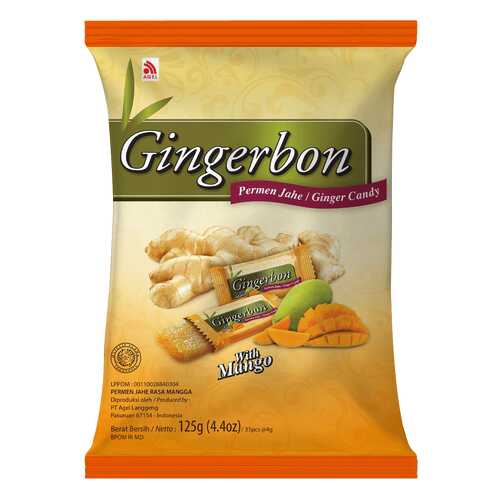 Конфеты Gingerbon имбирные с манго 125 г в ВкусВилл