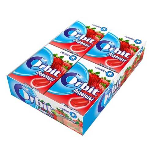 Леденцы Orbit спелая клубника 8 шт по 35 г в ВкусВилл