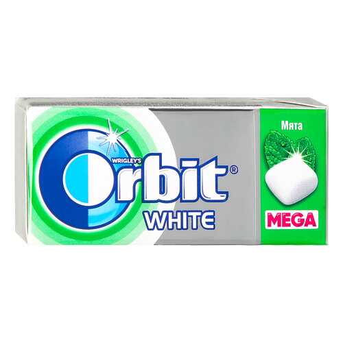 Жевательная резинка Orbit white mega spearmint 16 г 12 штук в ВкусВилл