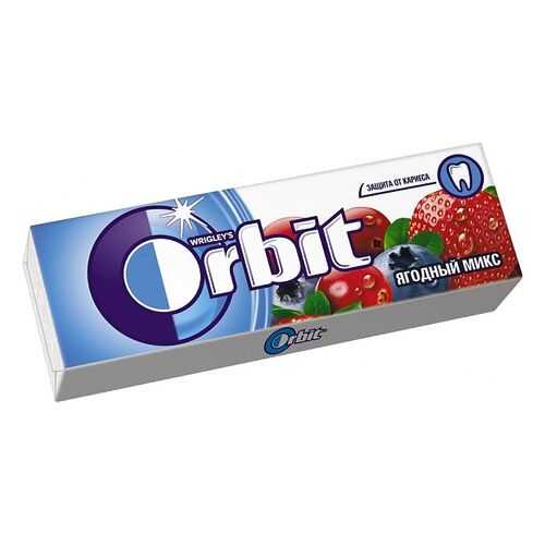 Жевательная резинка Orbit ягодный микс 13.6 г 30 штук в ВкусВилл