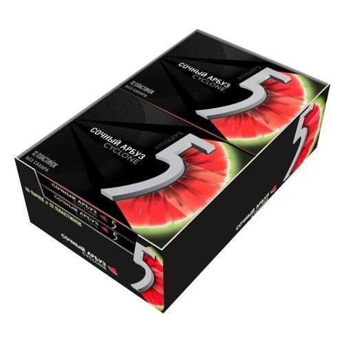 Жевательная резинка Wrigleys 5 cyclone 31.2 г 10 штук в ВкусВилл