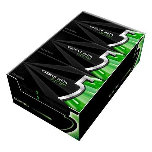 Жевательная резинка Wrigleys 5 electro свежая мята 18 шт по 15.6 г в ВкусВилл