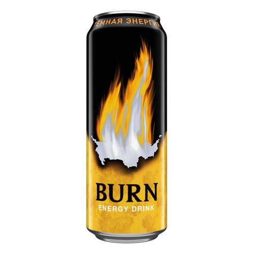 Напиток энергетический Burn Темная энергия 0.449л Россия в ВкусВилл