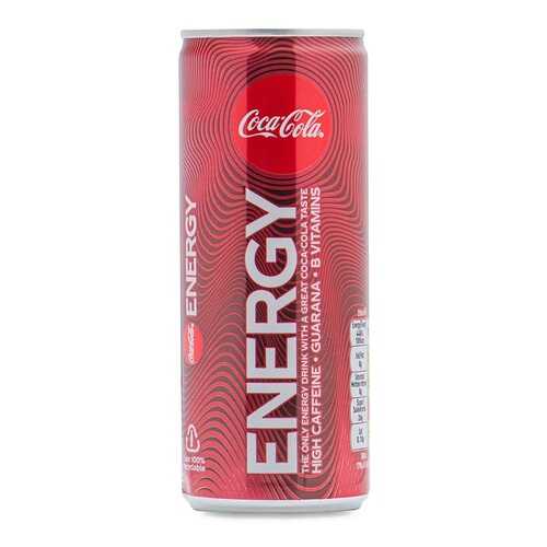 Напиток безалкогольный газированный Coca-Cola Energy 0.25л банка Великобритания в ВкусВилл
