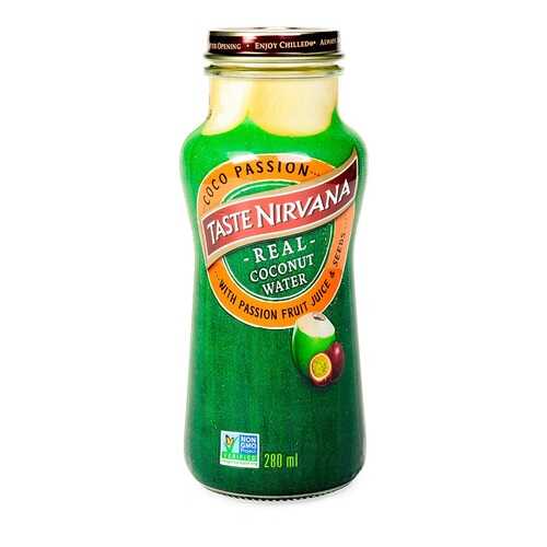 Сок Coconut кокосовый с добавлением мякоти маракуйя 280мл бутылка Таиланд в ВкусВилл