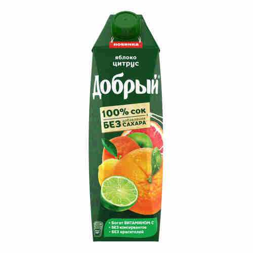 Сок Добрый Яблоко-цитрус 1л в ВкусВилл